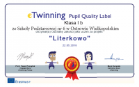 eTwinning - projekt „Literkowo”